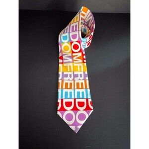 Vintage Richard Rappaport High Fashion Pascal "Freedom" Tie 100% Silk Multicolor